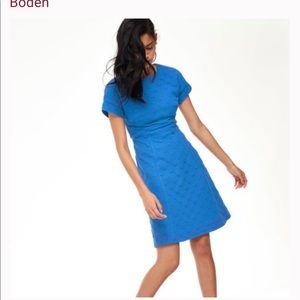 NWOT- Boden Mollie Jacquard dot dress in Black size 10L